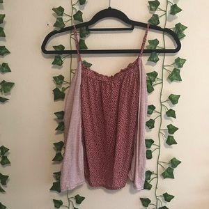 anthropologie summer floral tank